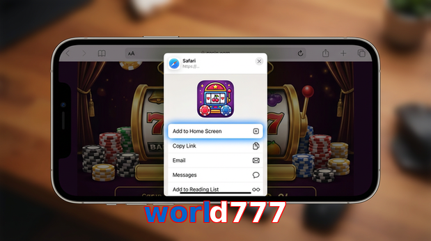 Game list for World777 ios section