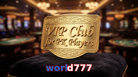 Main screen of World777 vip page for PK players
